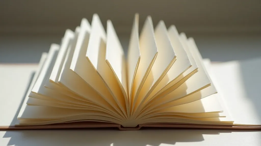 Accordion folds of a concertina book