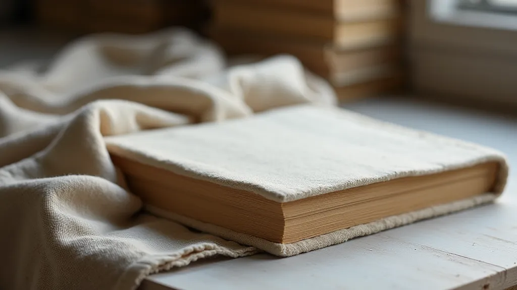 Finished bookcloth-bound book