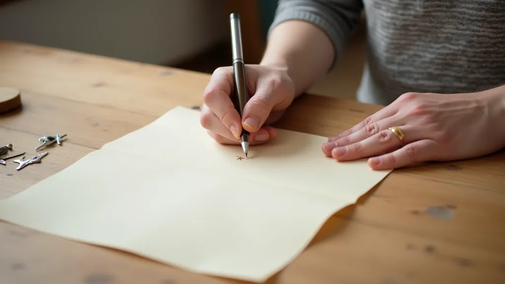 Marking holes for Japanese binding