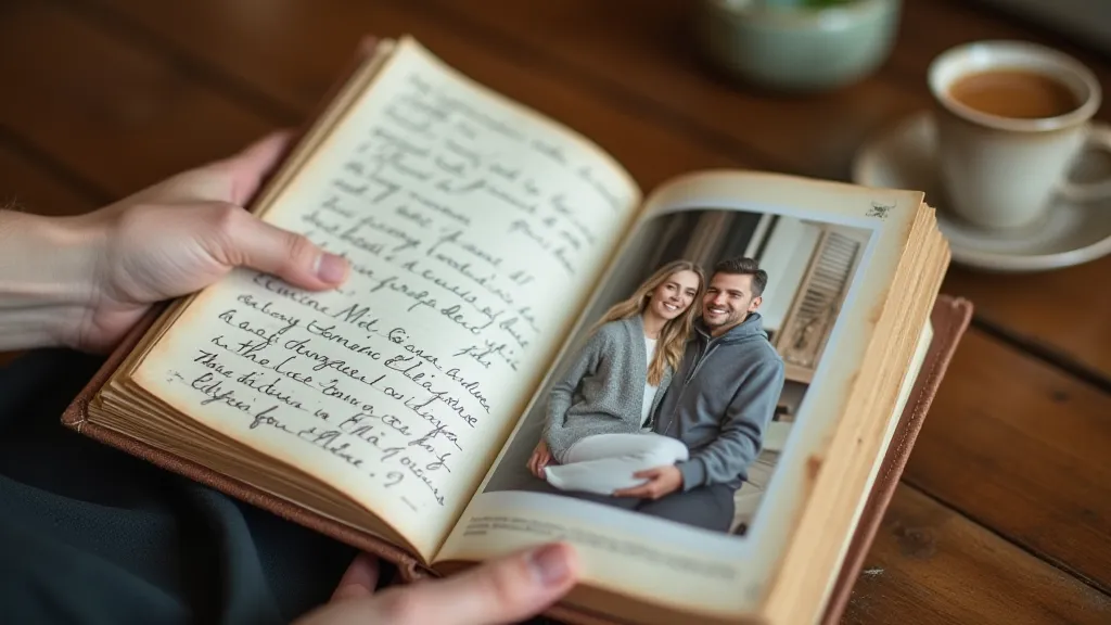 Photo with handwritten journaling