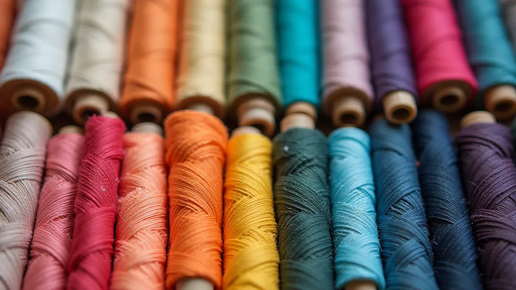 Colorful bookbinding thread spools